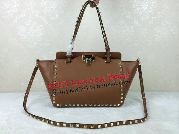 Valentino Garavani Rockstud mini Tote Bag Original Leather VG1916 Wheat Valentino Garavani Rockstud mini Tote Bag Original Leather VG1916 Wheat