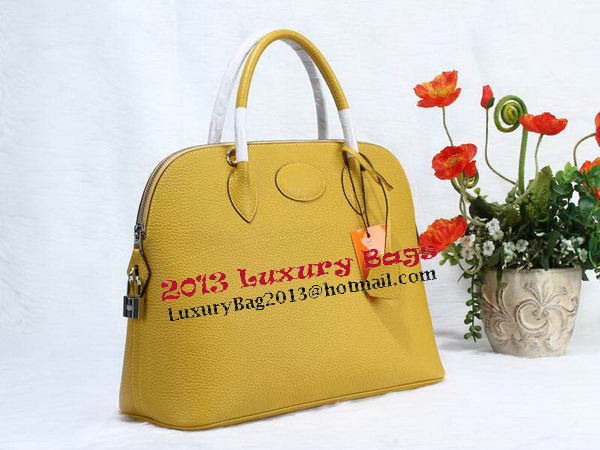 Hermes Bolide 37CM Calfskin Leather Tote Bags H509084 Yellow Hermes Bolide 37CM Calfskin Leather Tote Bags H509084 Yellow
