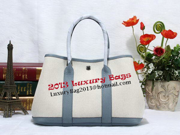 Hermes Garden Party 30cm Tote Bag Canvas SkyBlue Hermes Garden Party 30cm Tote Bag Canvas SkyBlue