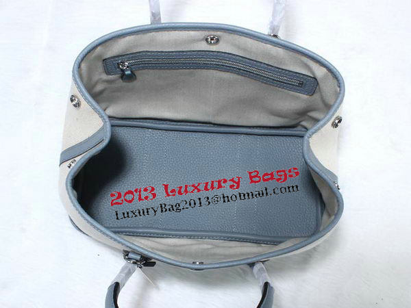 Hermes Garden Party 30cm Tote Bag Canvas SkyBlue Hermes Garden Party 30cm Tote Bag Canvas SkyBlue