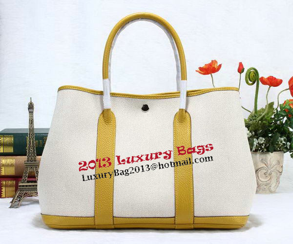 Hermes Garden Party 36cm Tote Bag Canvas Yellow Hermes Garden Party 36cm Tote Bag Canvas Yellow