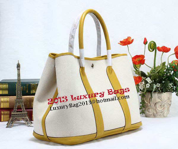 Hermes Garden Party 36cm Tote Bag Canvas Yellow Hermes Garden Party 36cm Tote Bag Canvas Yellow
