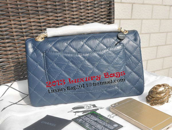 Chanel Glazed Crackled Leather Classic Flap Bag A30225 Royal Chanel Glazed Crackled Leather Classic Flap Bag A30225 Royal