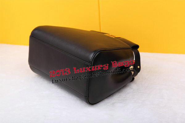 Fendi mini Peekaboo Bag Sheepskin Leather FD520885 Black Fendi mini Peekaboo Bag Sheepskin Leather FD520885 Black