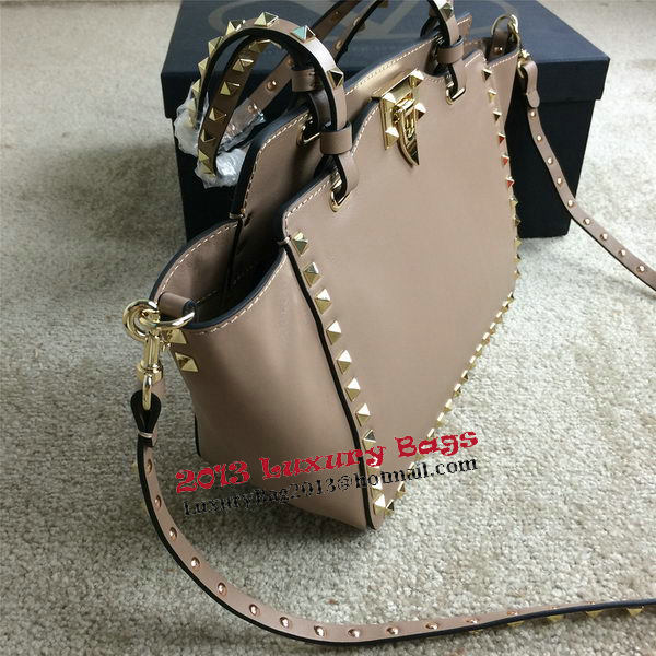 Valentino Garavani Rockstud mini Tote Bag Original Leather VG1916 Beige Valentino Garavani Rockstud mini Tote Bag Original Leather VG1916 Beige