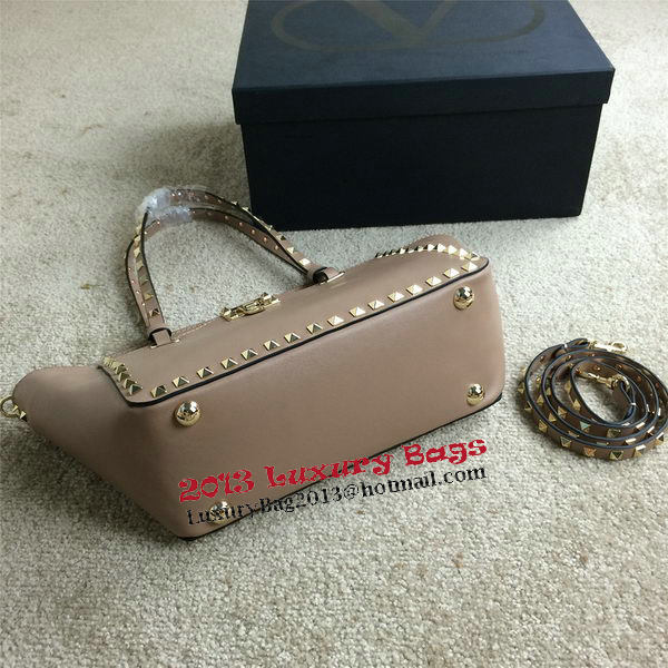 Valentino Garavani Rockstud mini Tote Bag Original Leather VG1916 Beige Valentino Garavani Rockstud mini Tote Bag Original Leather VG1916 Beige