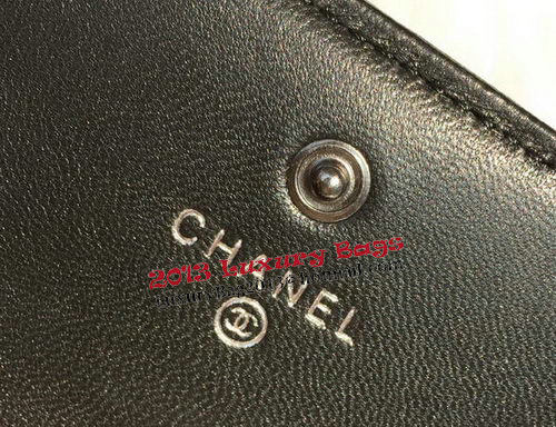 Boy Chanel Matelasse Long Wallet Original Sheepskin Leather A80376 Black Boy Chanel Matelasse Long Wallet Original Sheepskin Leather A80376 Black