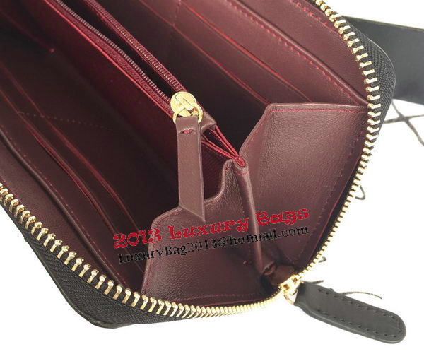 Chanel Matelasse Zip Around Wallet Black Sheepskin A50097 Gold Chanel Matelasse Zip Around Wallet Black Sheepskin A50097 Gold