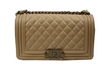 Boy Chanel Flap Shoulder Bags Apricot Original Sheepskin A67025 Gold Boy Chanel Flap Shoulder Bags Apricot Original Sheepskin A67025 Gold