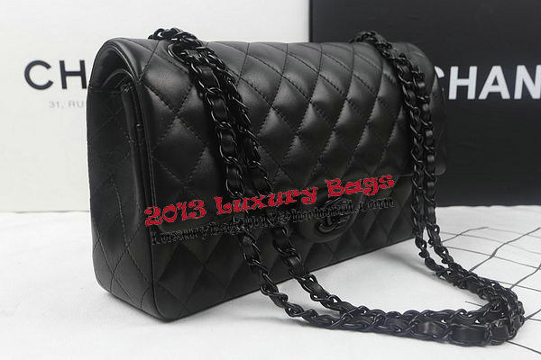 Chanel 2.55 Series Flap Bags Original Sheepskin Leather A1112 Black Chanel 2.55 Series Flap Bags Original Sheepskin Leather A1112 Black
