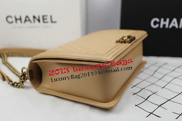 Chanel Boy Flap Shoulder Bag Original Sheepskin Leather A67087 Apircot Chanel Boy Flap Shoulder Bag Original Sheepskin Leather A67087 Apircot