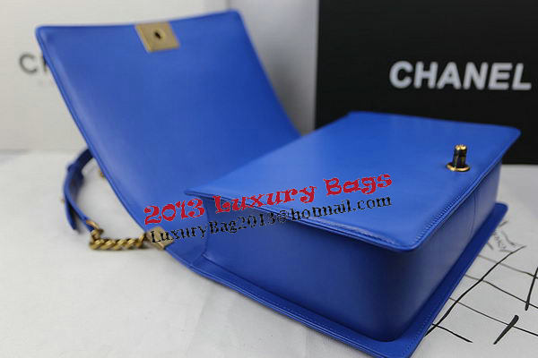 Chanel Boy Flap Shoulder Bag Original Sheepskin Leather A67087 Blue Chanel Boy Flap Shoulder Bag Original Sheepskin Leather A67087 Blue