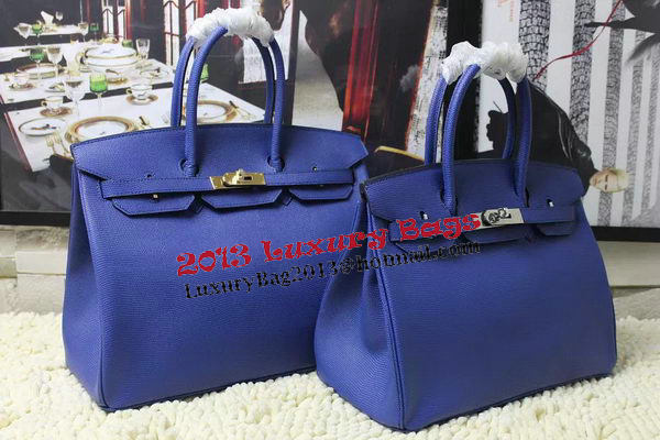 Hermes Birkin 35CM 30CM Tote Bag Lizard Leather H35H30 Blue