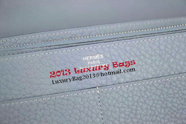 Hermes Compact Passport Holder Original Leather Wallet SkyBlue Hermes Compact Passport Holder Original Leather Wallet SkyBlue