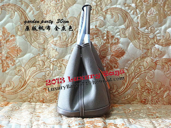 Hermes Garden Party 30cm Tote Bags Original Leather Grey Hermes Garden Party 30cm Tote Bags Original Leather Grey