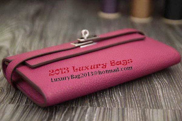 Hermes Kelly Wallet Togo Leather Bi-Fold Purse HA708W Peach Hermes Kelly Wallet Togo Leather Bi-Fold Purse HA708W Peach