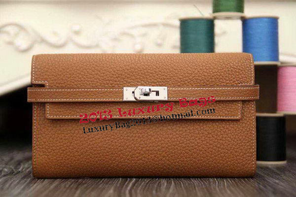 Hermes Kelly Wallet Togo Leather Bi-Fold Purse HA708W Wheat Hermes Kelly Wallet Togo Leather Bi-Fold Purse HA708W Wheat