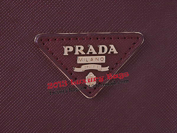 Prada Saffiano Leather Tote Bag PBN1801 Burgundy Prada Saffiano Leather Tote Bag PBN1801 Burgundy