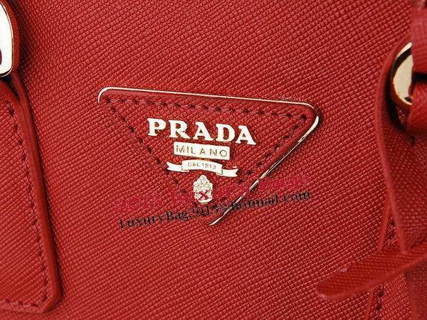 Prada Saffiano Leather Tote Bag PBN1801 Red Prada Saffiano Leather Tote Bag PBN1801 Red