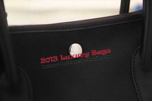 Hermes Garden Party 36cm 30cm Tote Bag Canvas Black Hermes Garden Party 36cm 30cm Tote Bag Canvas Black