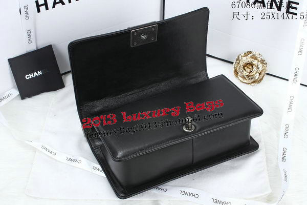 Boy Chanel Flap Shoulder Bags Sheepskin Leather A67086 Black Boy Chanel Flap Shoulder Bags Sheepskin Leather A67086 Black