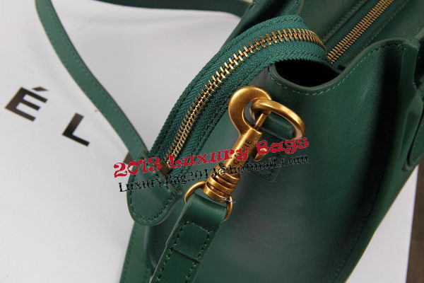 Celine Luggage Nano Bag Original Leather CTS3309 Green Celine Luggage Nano Bag Original Leather CTS3309 Green