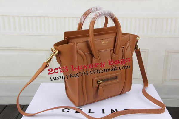 Celine Luggage Nano Bag Original Leather CTS3309 Wheat Celine Luggage Nano Bag Original Leather CTS3309 Wheat