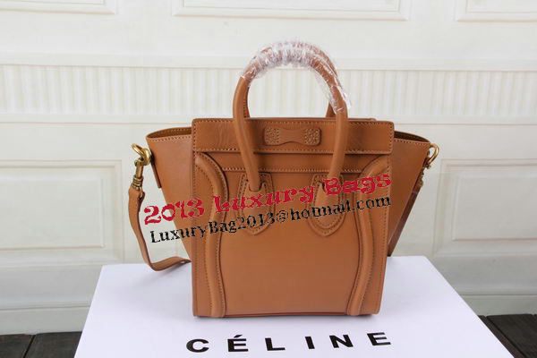 Celine Luggage Nano Bag Original Leather CTS3309 Wheat Celine Luggage Nano Bag Original Leather CTS3309 Wheat