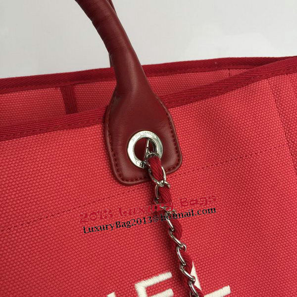 Chanel Large Canvas Tote Shopping Bag A68046 Rose Chanel Large Canvas Tote Shopping Bag A68046 Rose