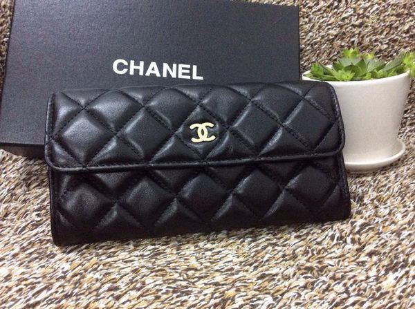 Chanel Matelasse Long Wallet Original Leather A50096