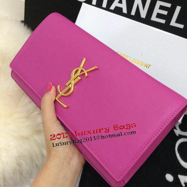 Yves Saint Laurent Classic Monogramme Clutch 30210 Rose Yves Saint Laurent Classic Monogramme Clutch 30210 Rose