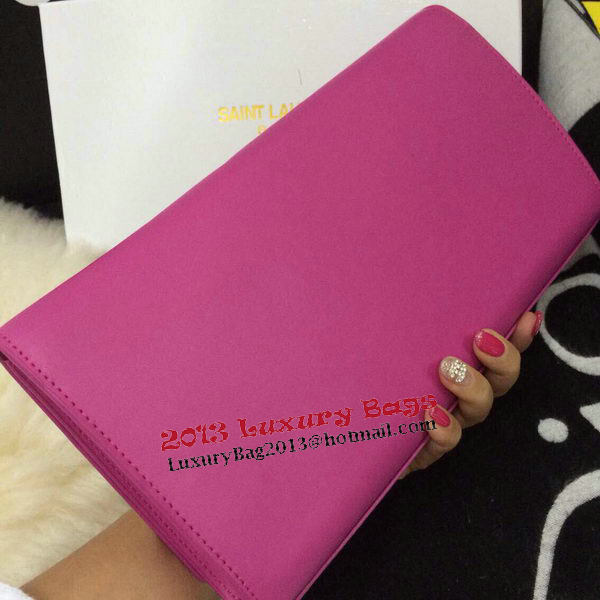 Yves Saint Laurent Classic Monogramme Clutch 30210 Rose Yves Saint Laurent Classic Monogramme Clutch 30210 Rose