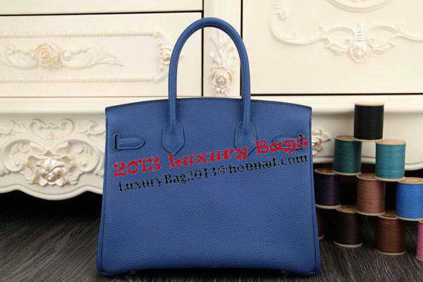 Hermes Birkin 35CM 30CM Tote Bag Original Leather HB35O Blue Hermes Birkin 35CM 30CM Tote Bag Original Leather HB35O Blue