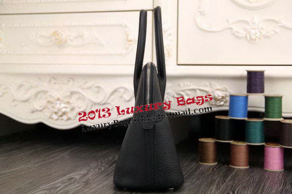 Hermes Bolide 31CM Original Leather Tote Bag Black Hermes Bolide 31CM Original Leather Tote Bag Black