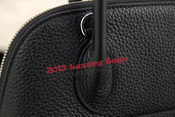 Hermes Bolide 31CM Original Leather Tote Bag Black Hermes Bolide 31CM Original Leather Tote Bag Black