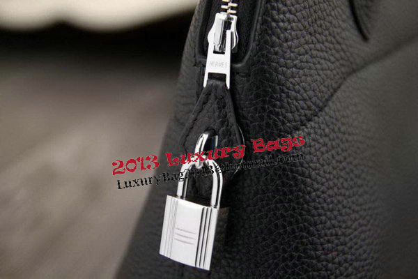Hermes Bolide 31CM Original Leather Tote Bag Black Hermes Bolide 31CM Original Leather Tote Bag Black