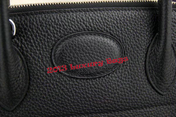 Hermes Bolide 31CM Original Leather Tote Bag Black Hermes Bolide 31CM Original Leather Tote Bag Black