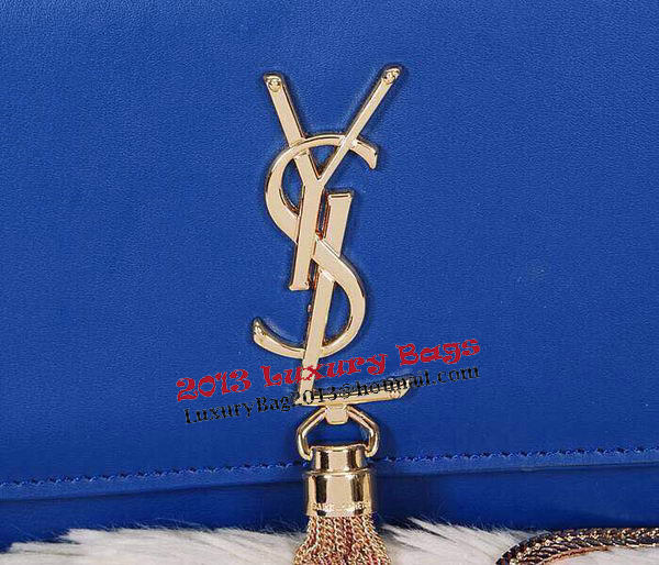 Saint Laurent mini Monogramme Cross-body Shoulder Bag 326076 Blue Saint Laurent mini Monogramme Cross-body Shoulder Bag 326076 Blue