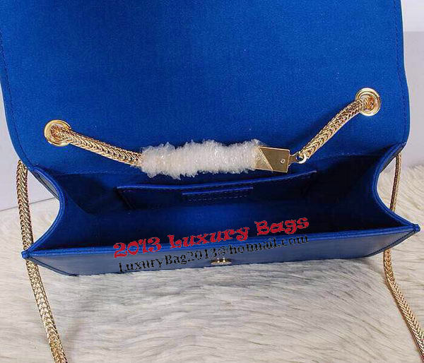 Saint Laurent mini Monogramme Cross-body Shoulder Bag 326076 Blue Saint Laurent mini Monogramme Cross-body Shoulder Bag 326076 Blue