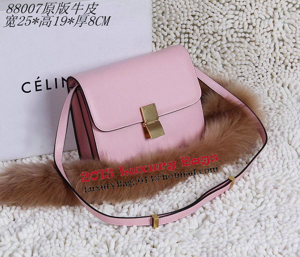 Celine Classic Box Small Flap Bag Calfskin C88007T Pink Celine Classic Box Small Flap Bag Calfskin C88007T Pink