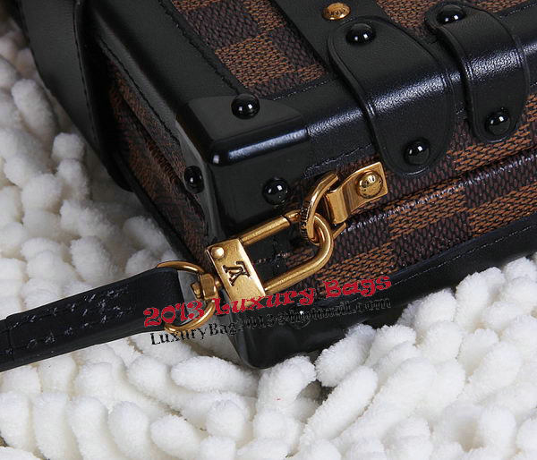 Louis Vuitton Petite Malle Damier Ebene Canvas Bag N41003 Louis Vuitton Petite Malle Damier Ebene Canvas Bag N41003
