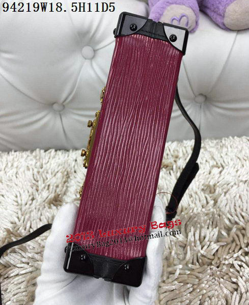 Louis Vuitton Petite Malle Epi Leather Bag M94219 Burgundy Louis Vuitton Petite Malle Epi Leather Bag M94219 Burgundy