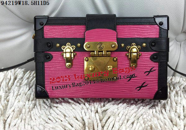 Louis Vuitton Petite Malle Epi Leather Bag M94219 Rose Louis Vuitton Petite Malle Epi Leather Bag M94219 Rose