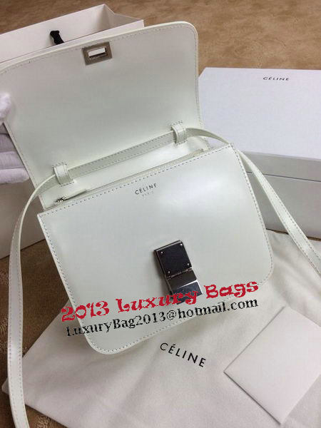 Celine Classic Box Small Flap Bag Smooth Leather C11042 OffWhite Celine Classic Box Small Flap Bag Smooth Leather C11042 OffWhite