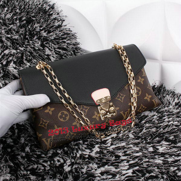 Louis Vuitton Monogram Canvas Pallas Chain Aurore Bag M41200 Black Louis Vuitton Monogram Canvas Pallas Chain Aurore Bag M41200 Black