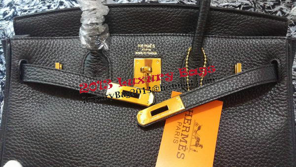 Hermes Birkin 30CM Tote Bags Litchi Leather H30LI Black Hermes Birkin 30CM Tote Bags Litchi Leather H30LI Black