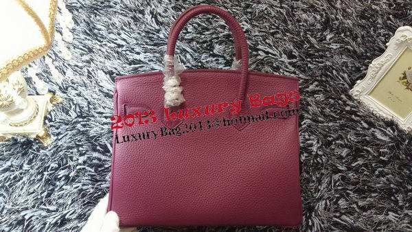 Hermes Birkin 30CM Tote Bags Litchi Leather H30LI Purple Hermes Birkin 30CM Tote Bags Litchi Leather H30LI Purple