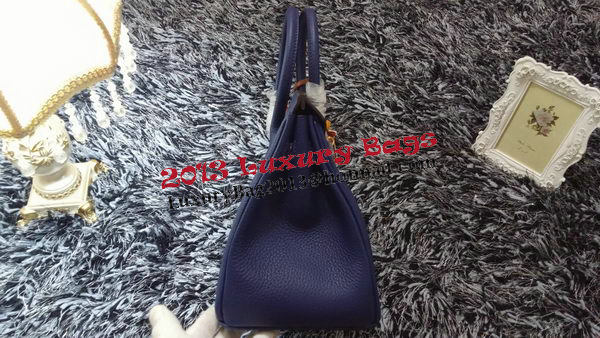 Hermes Birkin 30CM Tote Bags Litchi Leather H30LI Royal Hermes Birkin 30CM Tote Bags Litchi Leather H30LI Royal