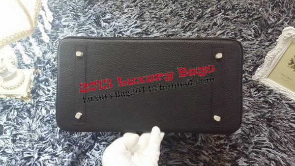 Hermes Birkin 35CM Tote Bag Litchi Leather HB35GL Black Hermes Birkin 35CM Tote Bag Litchi Leather HB35GL Black