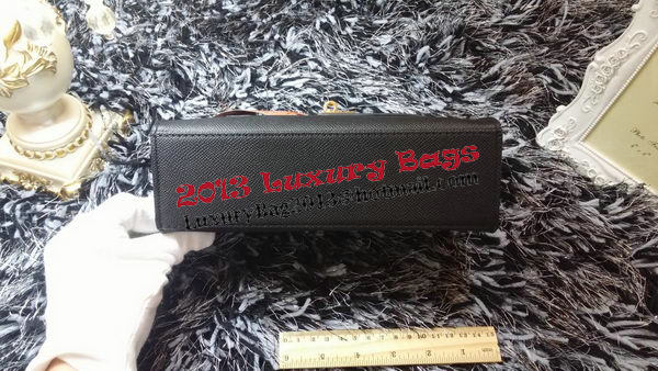 Hermes MINI Kelly 22cm Tote Bag Calf Leather K011 Black Hermes MINI Kelly 22cm Tote Bag Calf Leather K011 Black